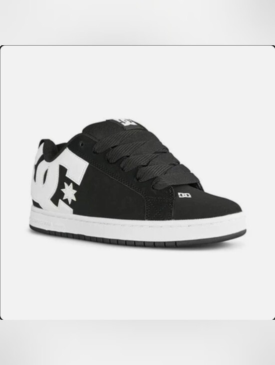 DC Other - DC Mens Court Graffik Skate Shoes Size 12 In Black NWT